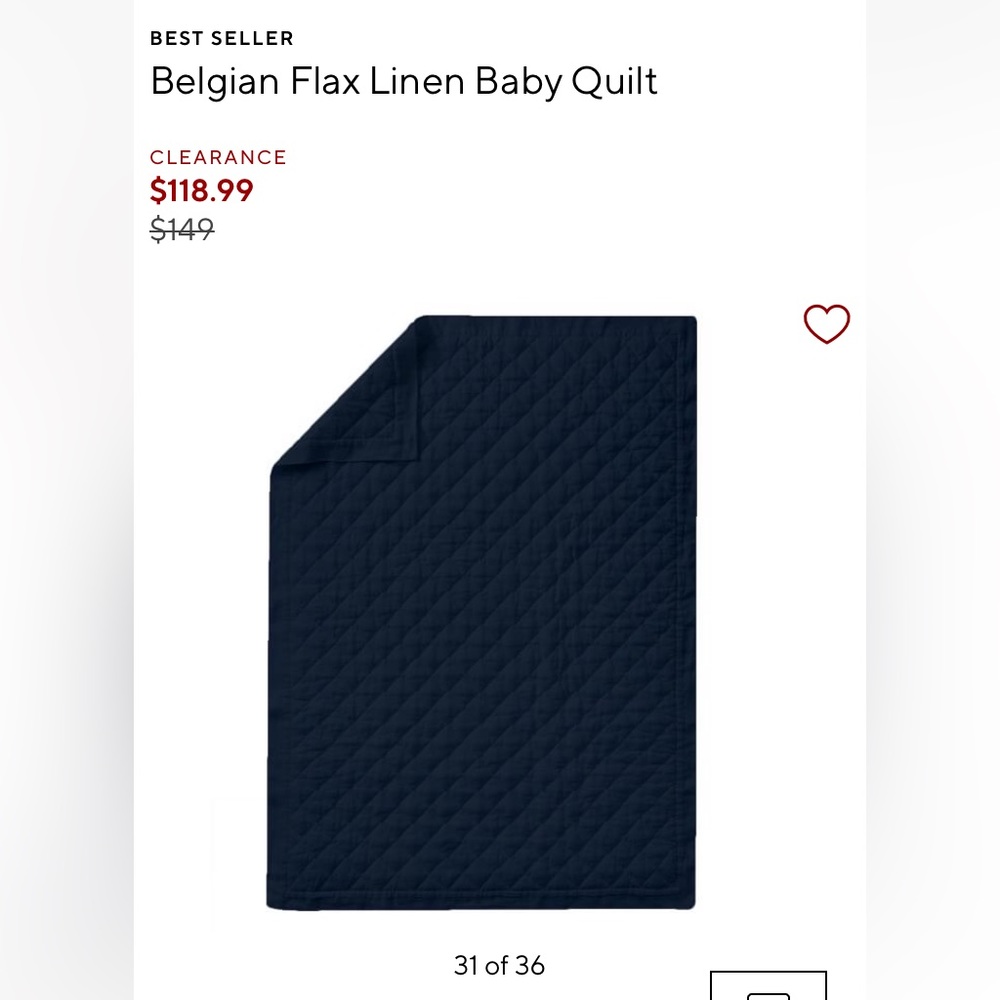 💗SOLD💗 Belgian Flax Quilt